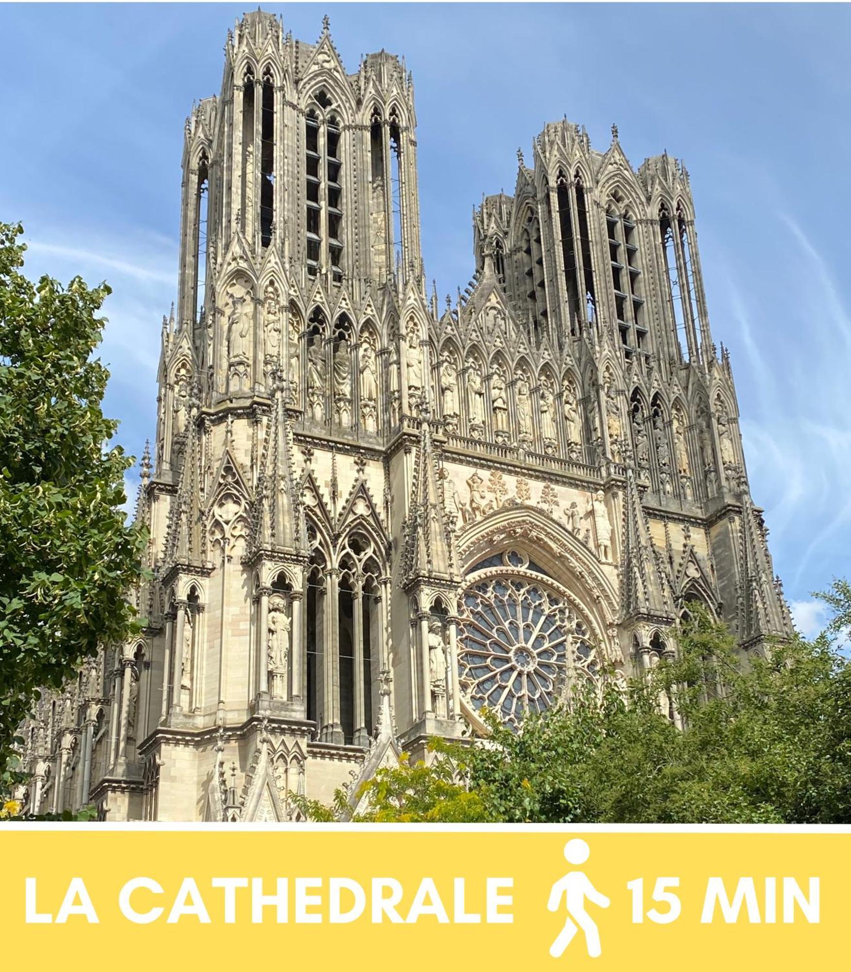 ランスLe Sacre - Centre - Cour Privative - Parkingアパートメント エクステリア 写真
